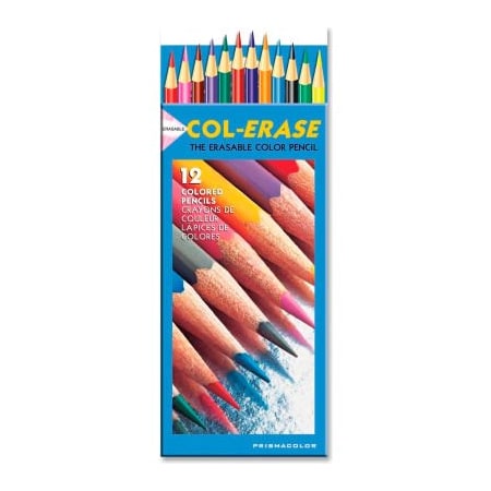 Sanford Prismacolor Col-Erase Pencils, Tuscan Red, Terracotta, Blue, Carmine Red Lead, 12/Set 20516